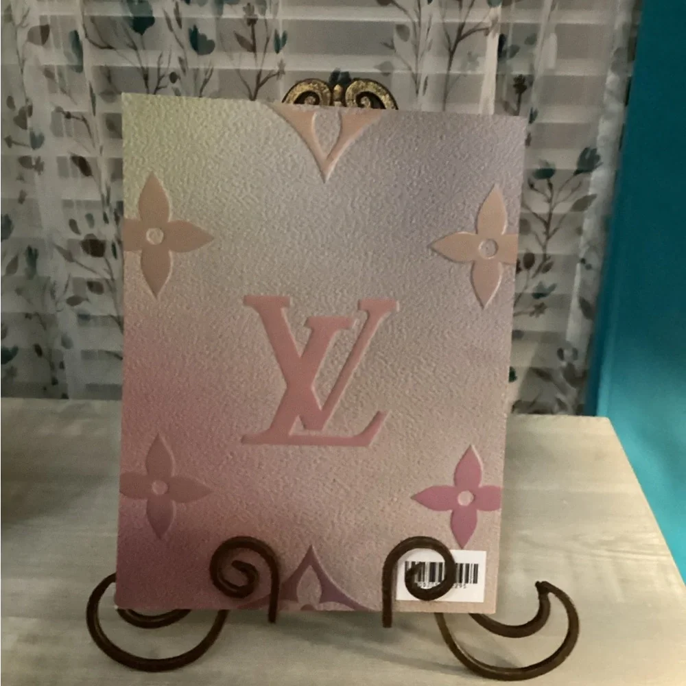 Fashion Notebook /Journal Pastel Pink and & light Gray